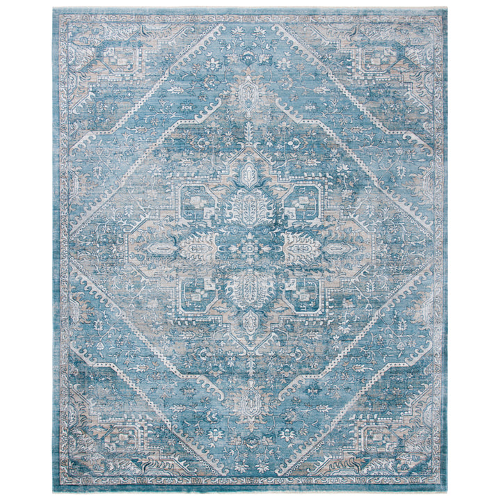 SAFAVIEH Victoria Collection VIC932F Blue / Grey Rug Image 1