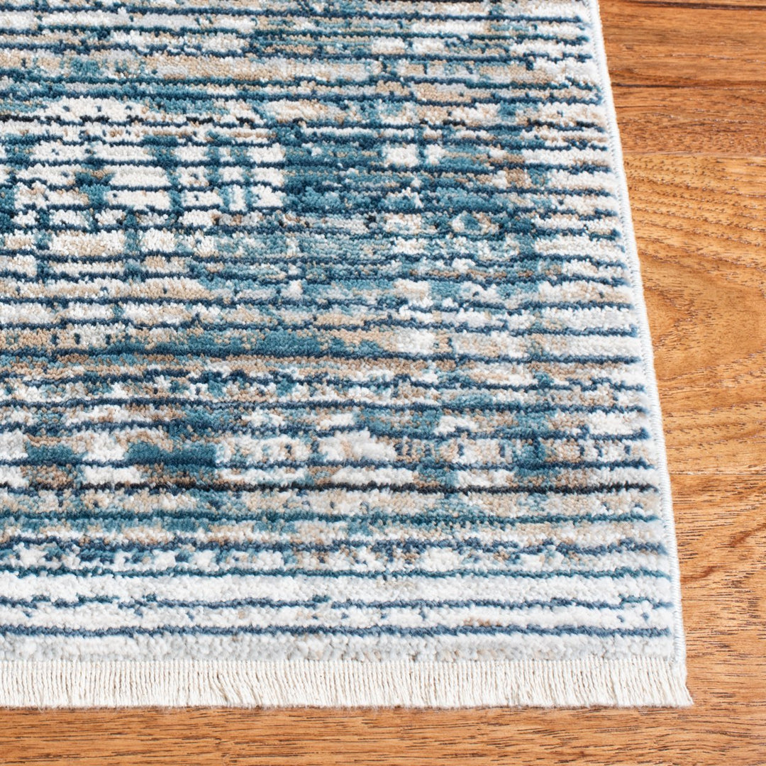 SAFAVIEH Victoria Collection VIC907M Blue / Ivory Rug Image 4