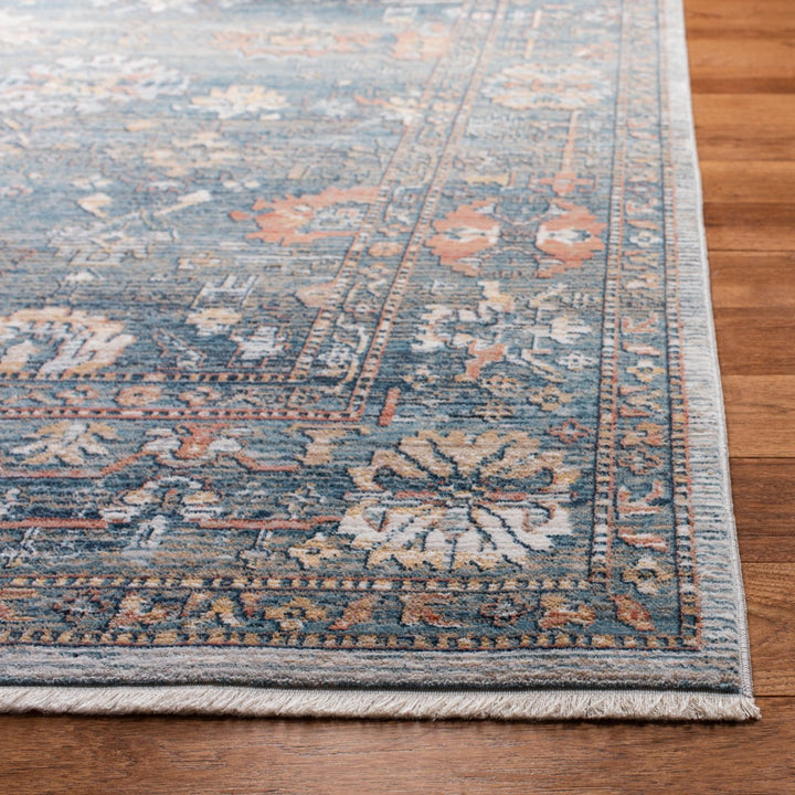 SAFAVIEH Victoria Collection VIC905M Blue / Ivory Rug Image 4