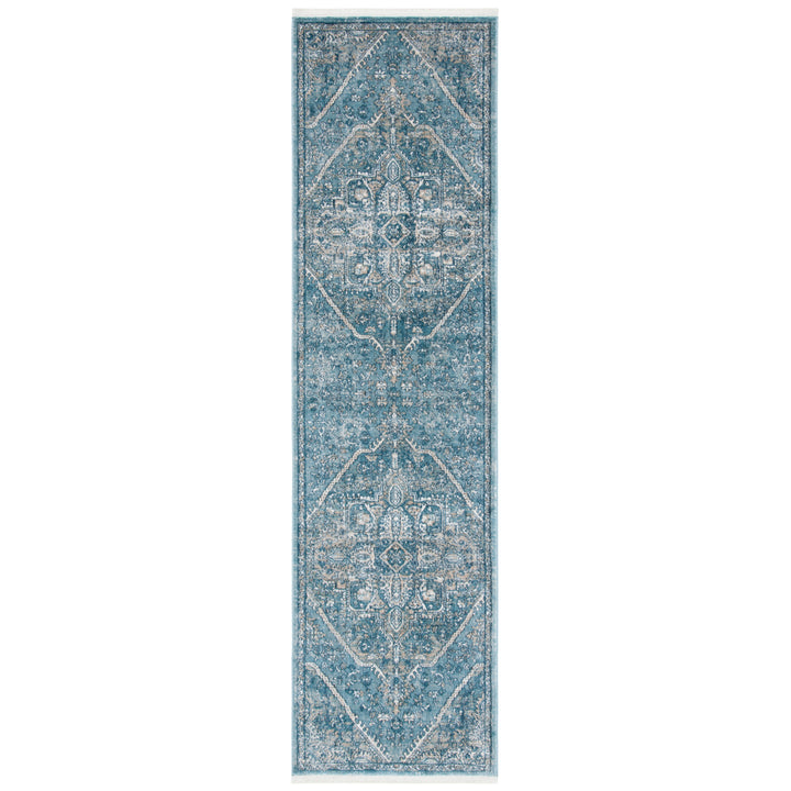 SAFAVIEH Victoria Collection VIC932F Blue / Grey Rug Image 3