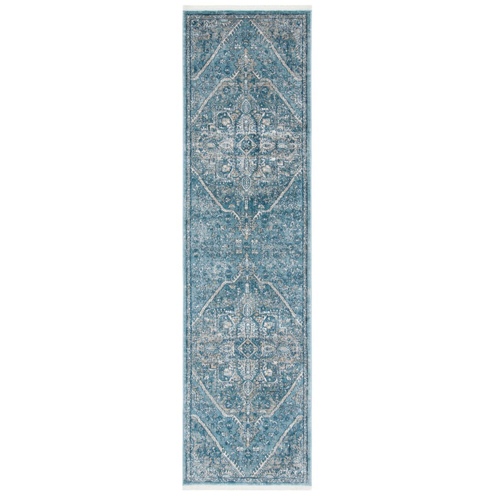 SAFAVIEH Victoria Collection VIC932F Blue / Grey Rug Image 1