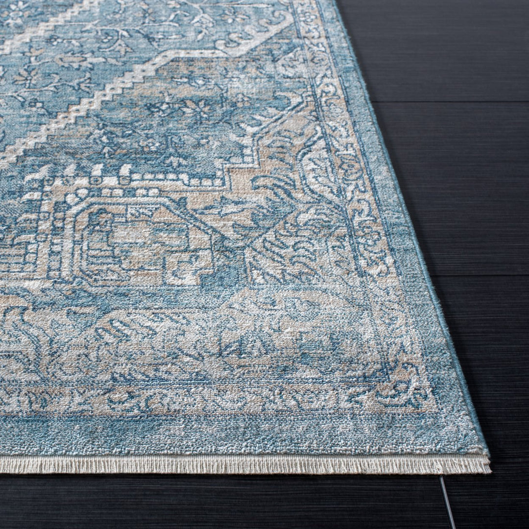 SAFAVIEH Victoria Collection VIC932F Blue / Grey Rug Image 4