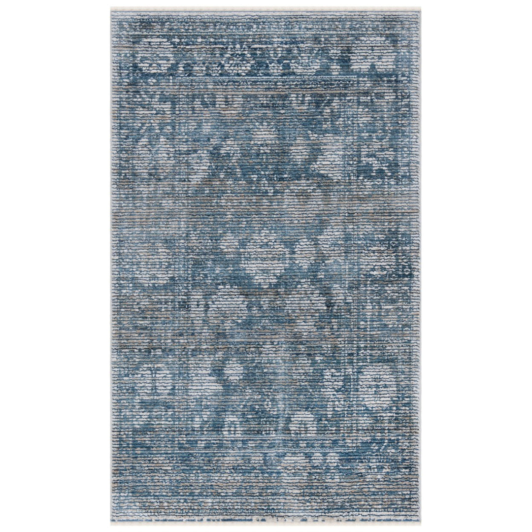 SAFAVIEH Victoria Collection VIC907M Blue / Ivory Rug Image 7