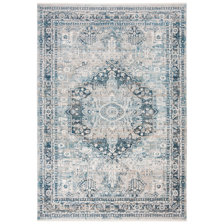 SAFAVIEH Victoria Collection VIC933F Blue / Grey Rug Image 1