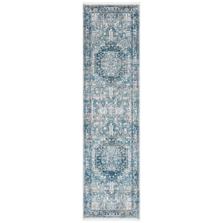 SAFAVIEH Victoria Collection VIC933F Blue / Grey Rug Image 1