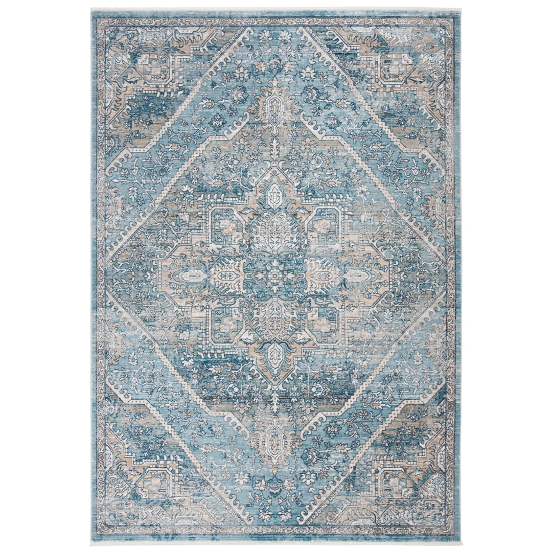 SAFAVIEH Victoria Collection VIC932F Blue / Grey Rug Image 8