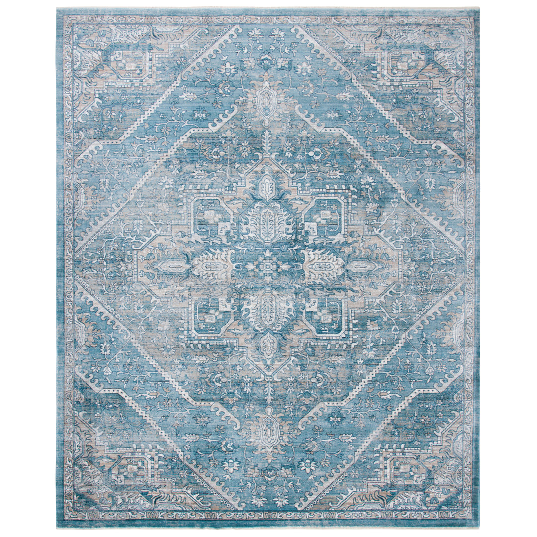 SAFAVIEH Victoria Collection VIC932F Blue / Grey Rug Image 9