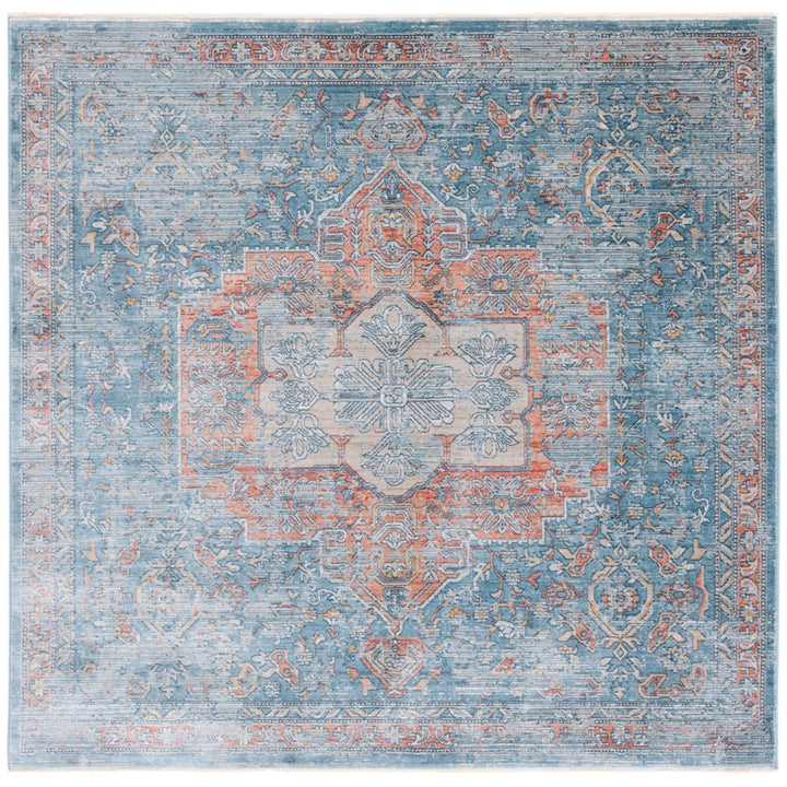 SAFAVIEH Victoria Collection VIC904N Navy / Red Rug Image 1