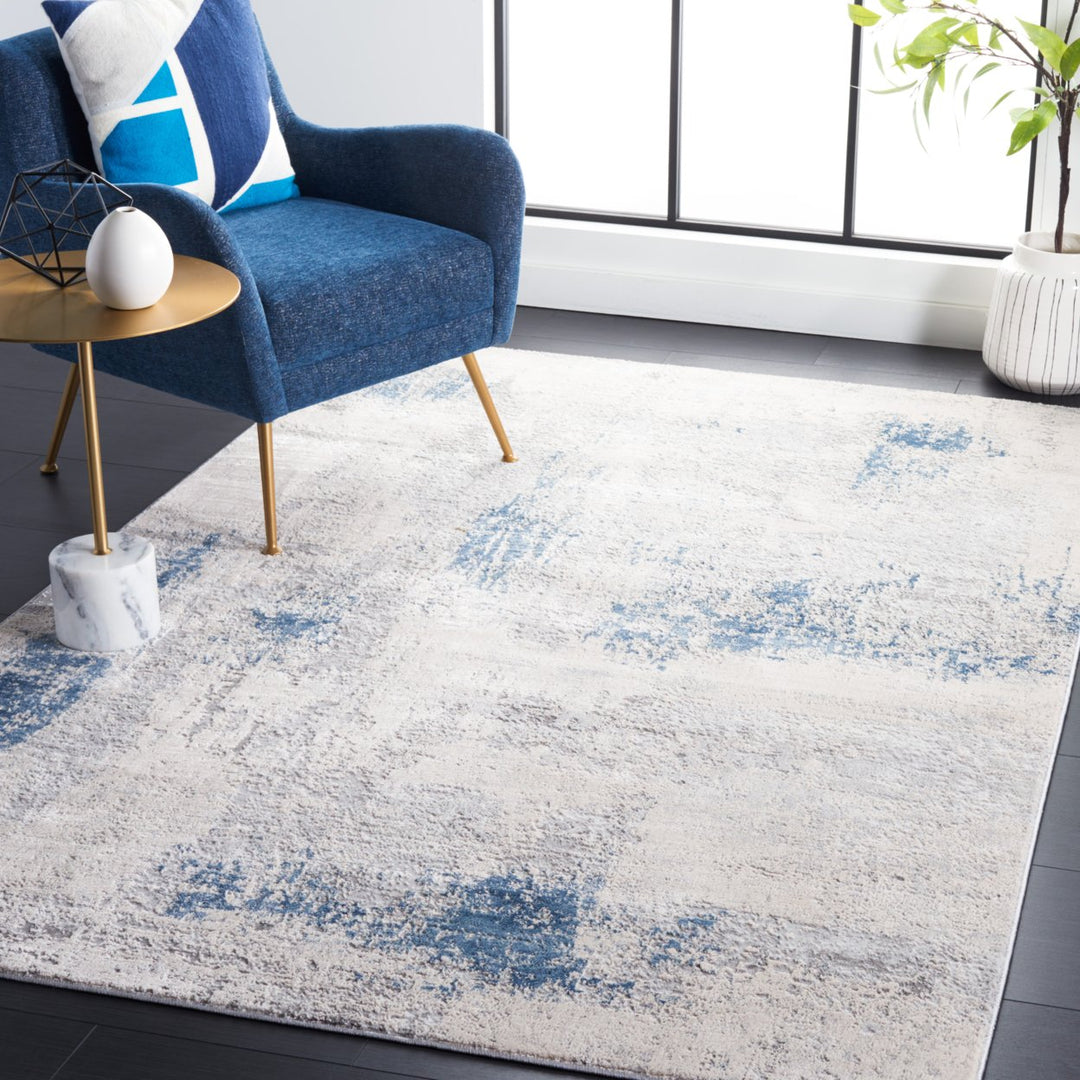 SAFAVIEH Vogue Collection VGE216F Grey / Blue Rug Image 1