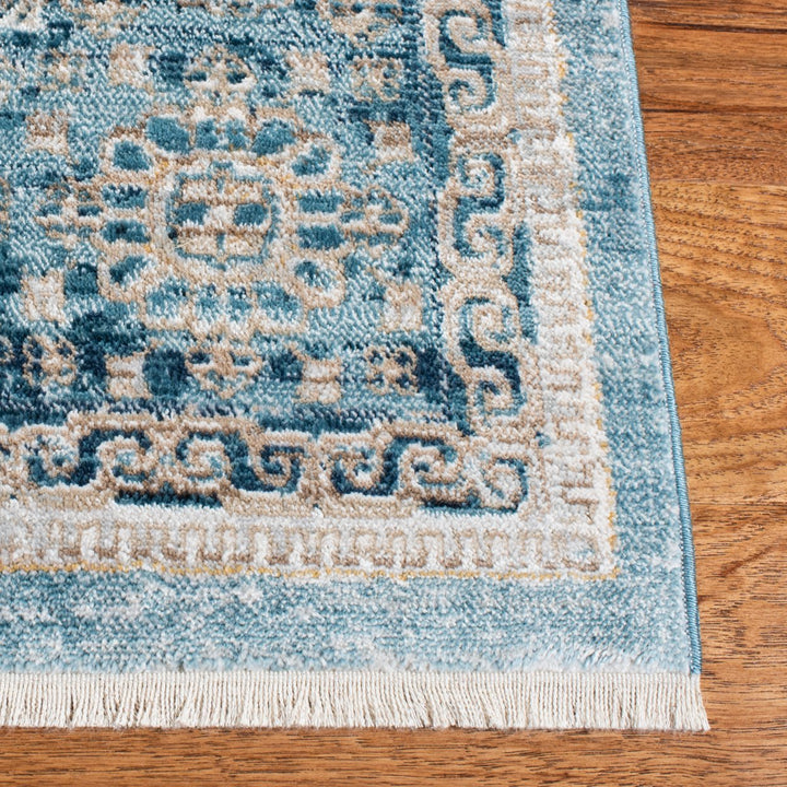 SAFAVIEH Victoria Collection VIC997N Blue / Ivory Rug Image 4