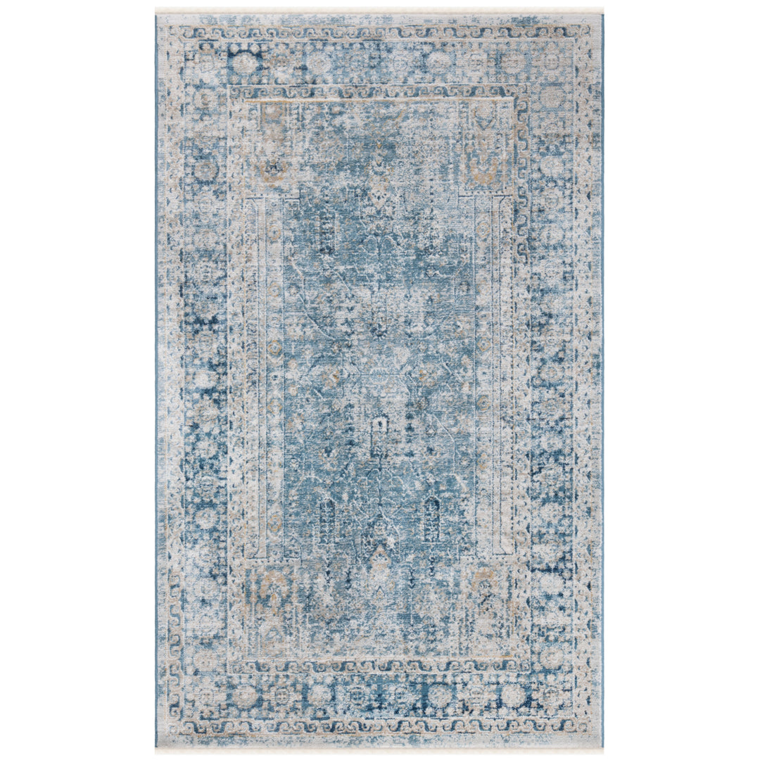 SAFAVIEH Victoria Collection VIC997N Blue / Ivory Rug Image 7