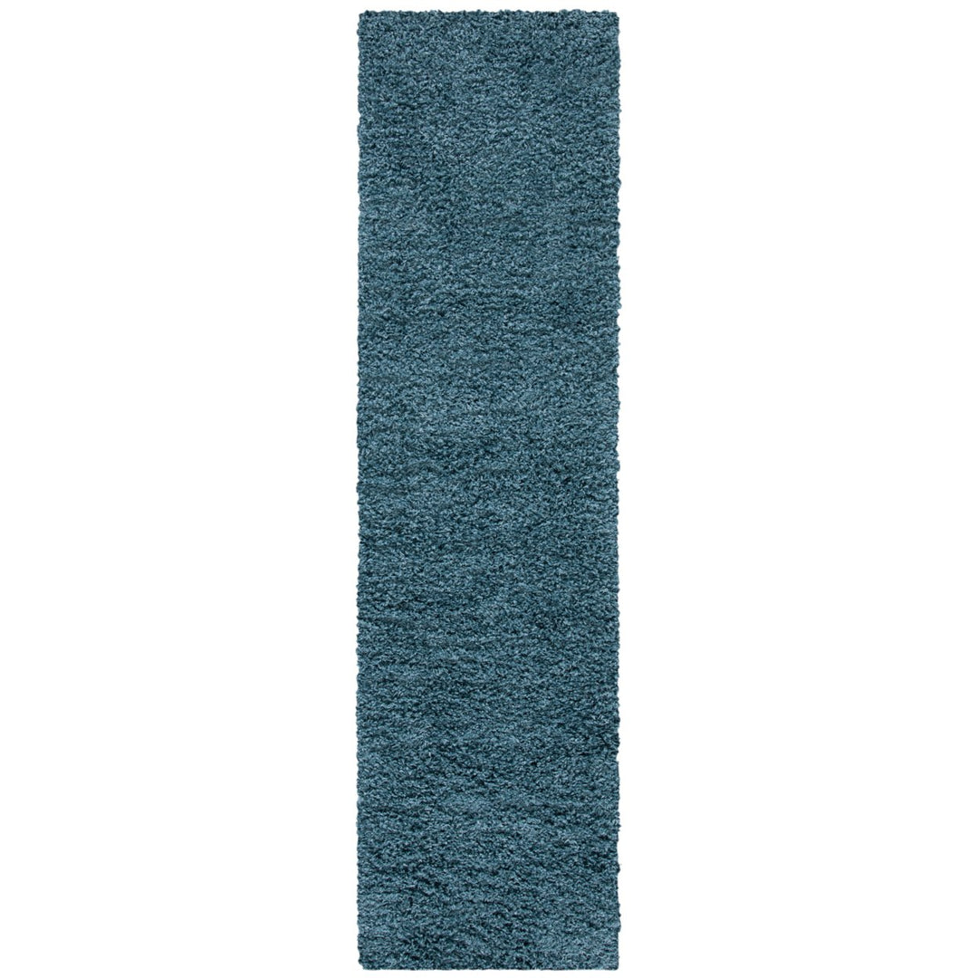 SAFAVIEH Venus Shag Collection VNS520M Blue Rug Image 1