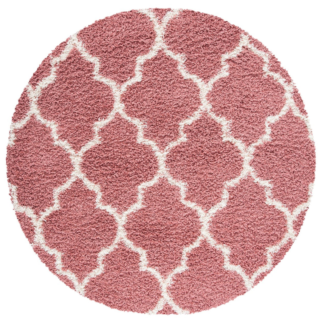 SAFAVIEH Venus Shag Collection VNS524U Pink/Ivory Rug Image 1