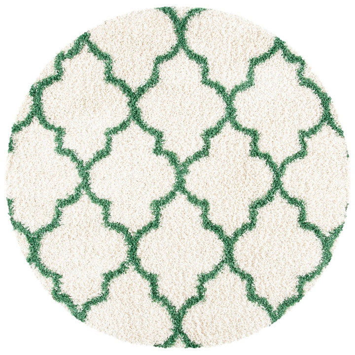 SAFAVIEH Venus Shag VNS524A Ivory / Green Rug Image 1