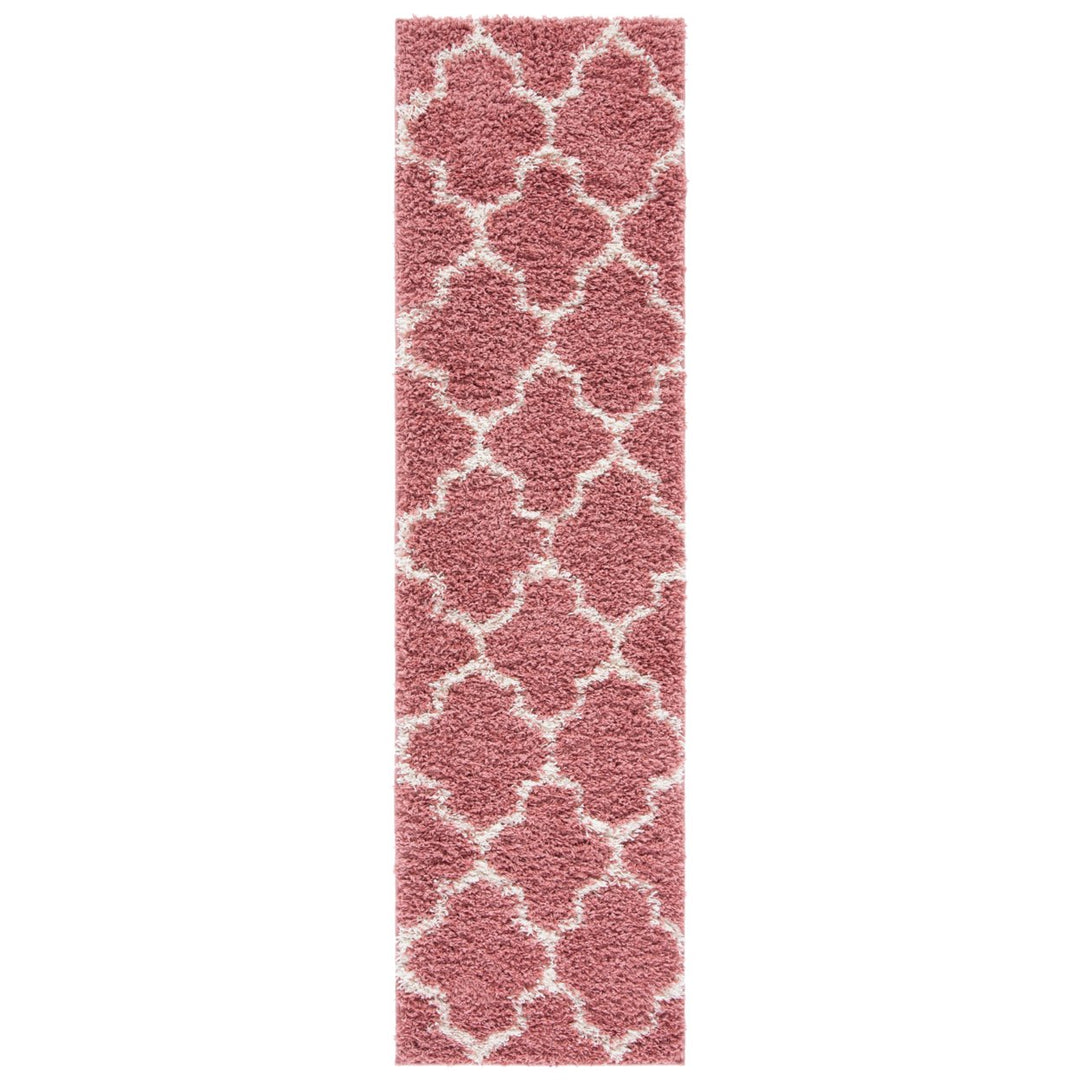 SAFAVIEH Venus Shag Collection VNS524U Pink/Ivory Rug Image 1