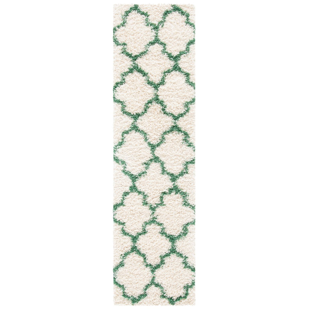 SAFAVIEH Venus Shag VNS524A Ivory / Green Rug Image 1