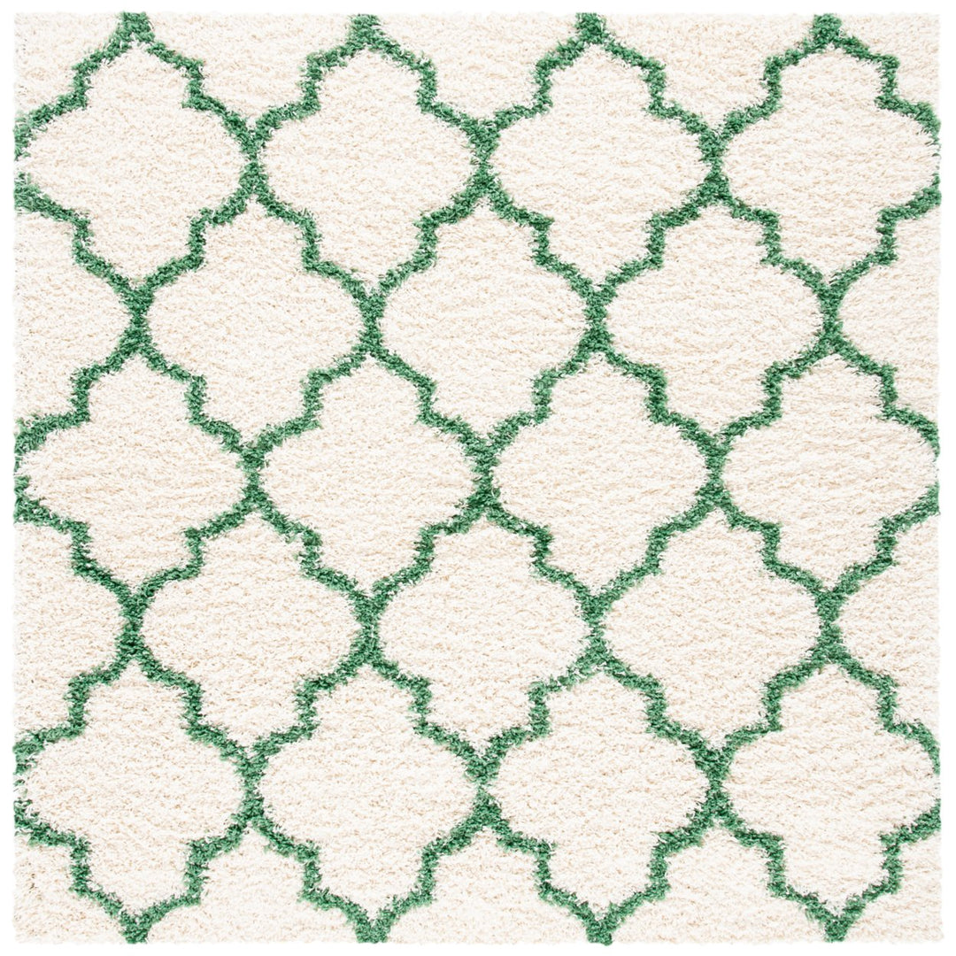 SAFAVIEH Venus Shag VNS524A Ivory / Green Rug Image 1