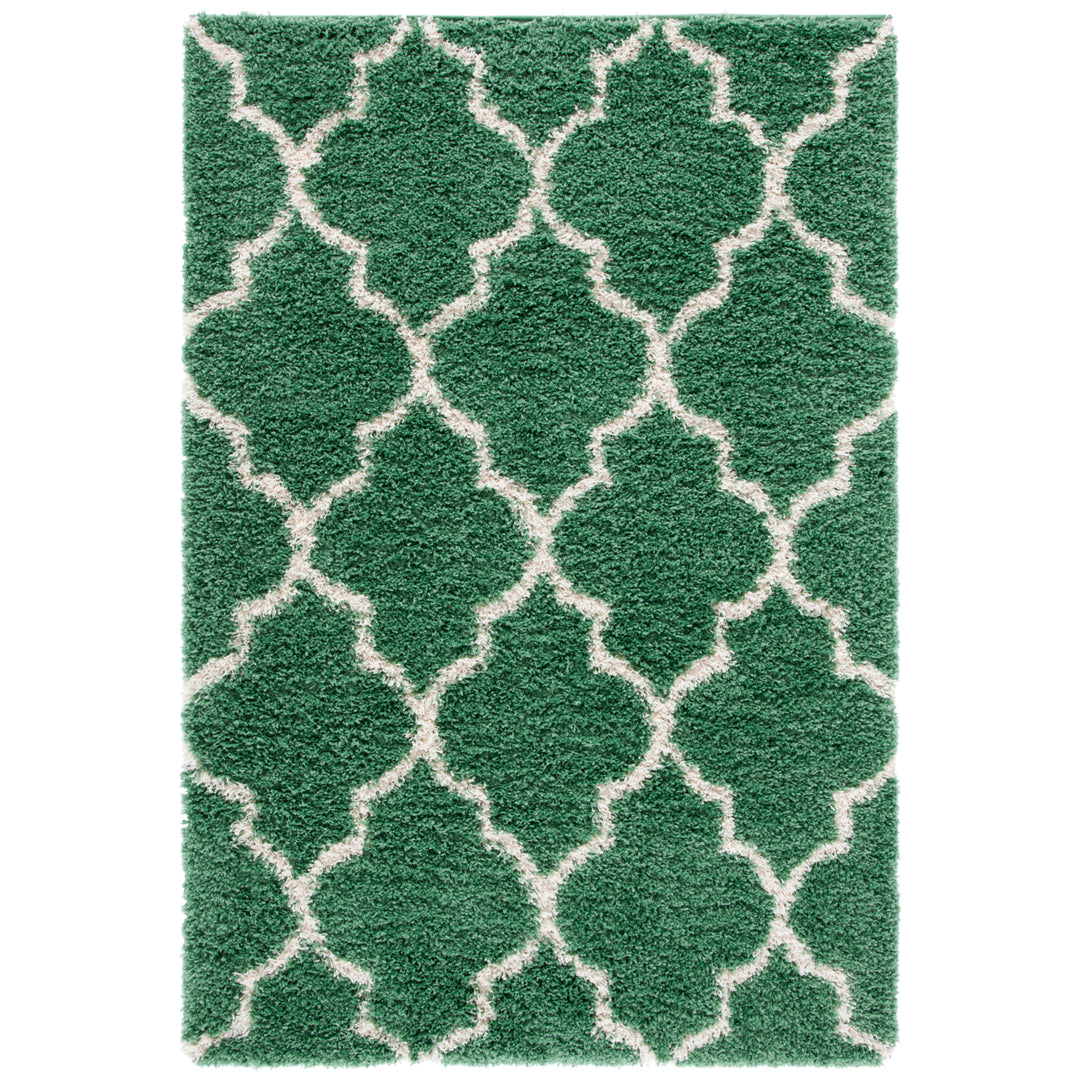 SAFAVIEH Venus Shag VNS524Y Green / Ivory Rug Image 1