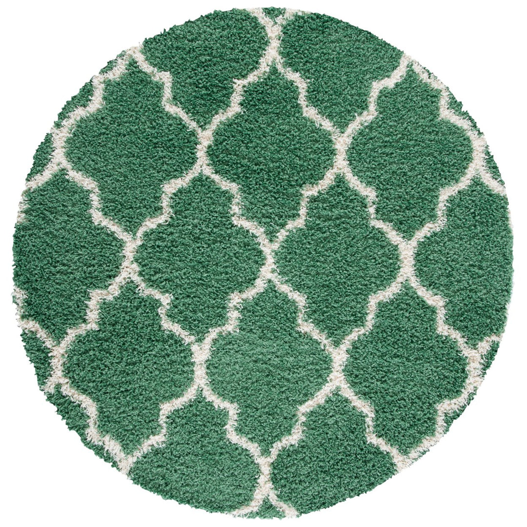 SAFAVIEH Venus Shag VNS524Y Green / Ivory Rug Image 1