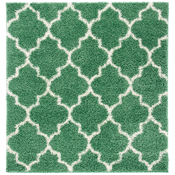 SAFAVIEH Venus Shag VNS524Y Green / Ivory Rug Image 5