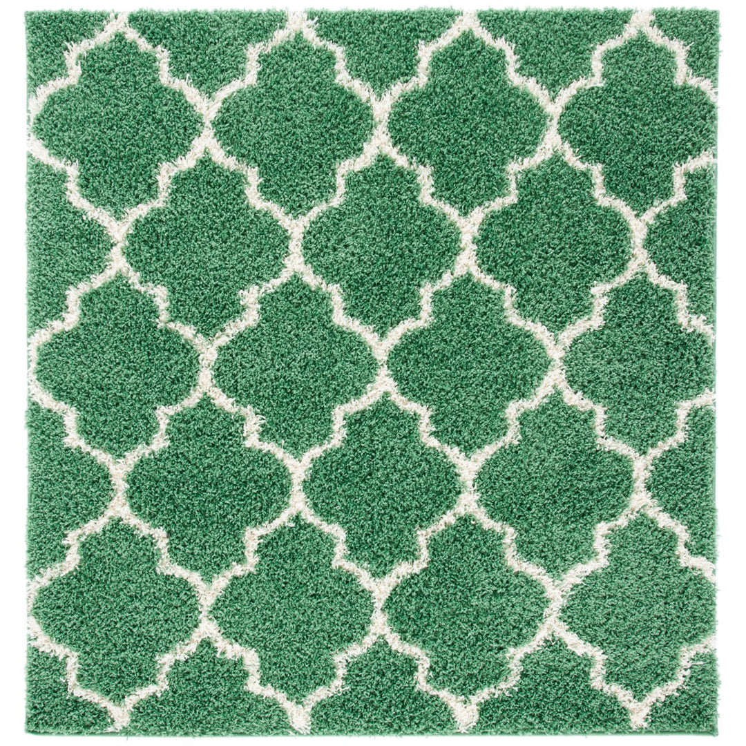 SAFAVIEH Venus Shag VNS524Y Green / Ivory Rug Image 1