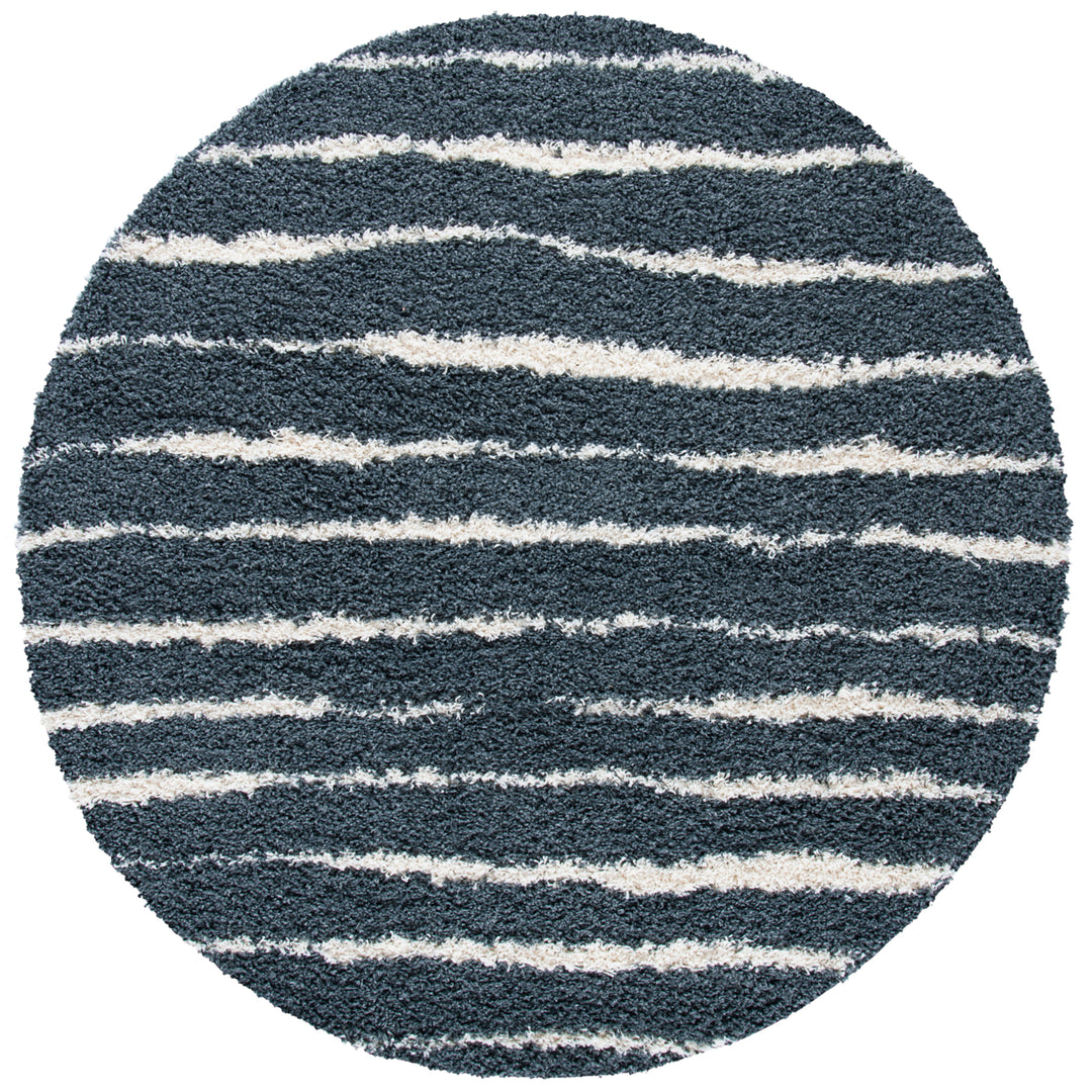 SAFAVIEH Venus Shag VNS603G Dark Grey / Ivory Rug Image 4