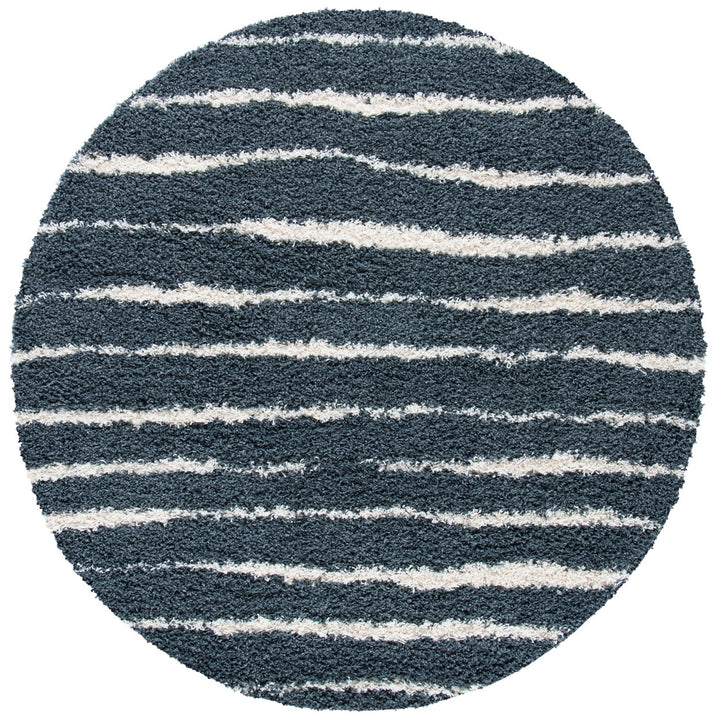 SAFAVIEH Venus Shag VNS603G Dark Grey / Ivory Rug Image 1