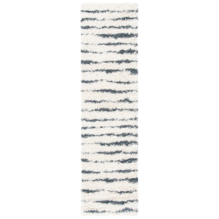 SAFAVIEH Venus Shag VNS603B Ivory / Dark Grey Rug Image 1