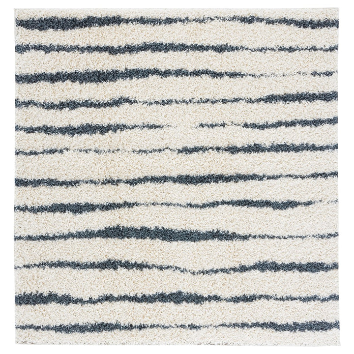 SAFAVIEH Venus Shag VNS603B Ivory / Dark Grey Rug Image 1