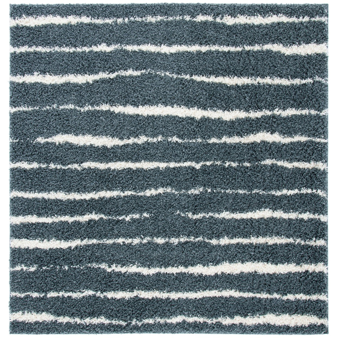 SAFAVIEH Venus Shag VNS603G Dark Grey / Ivory Rug Image 1