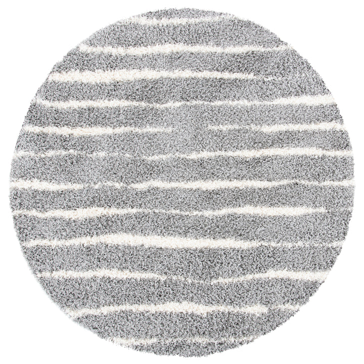 SAFAVIEH Venus Shag Collection VNS603J Grey/Ivory Rug Image 4