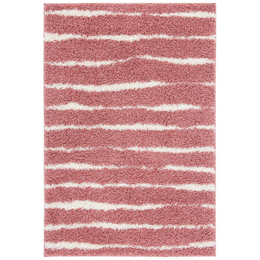 SAFAVIEH Venus Shag Collection VNS603U Pink/Ivory Rug Image 1