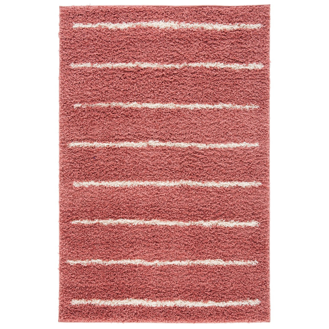 SAFAVIEH Venus Shag Collection VNS604U Pink/Ivory Rug Image 1