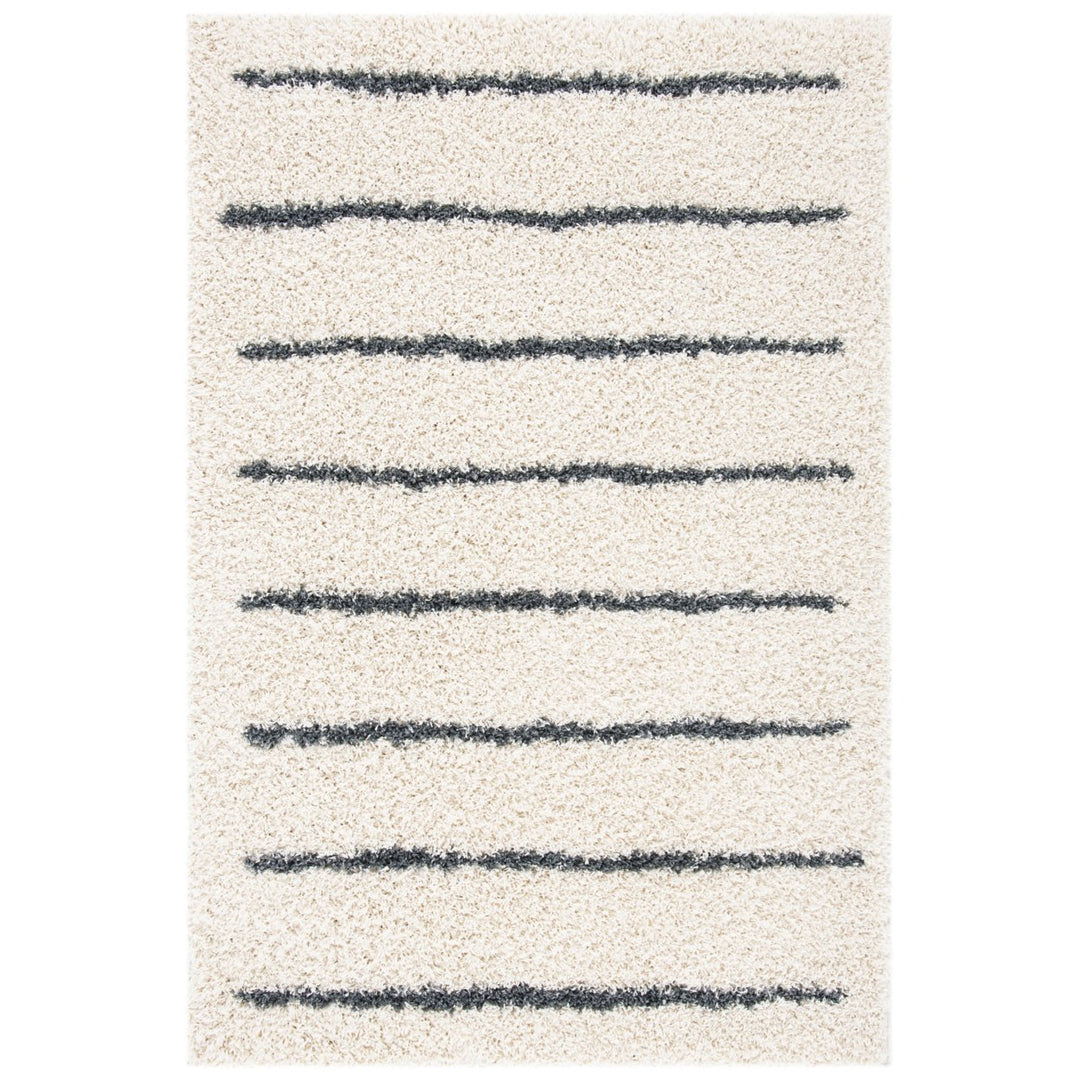 SAFAVIEH Venus Shag VNS604B Ivory / Dark Grey Rug Image 10