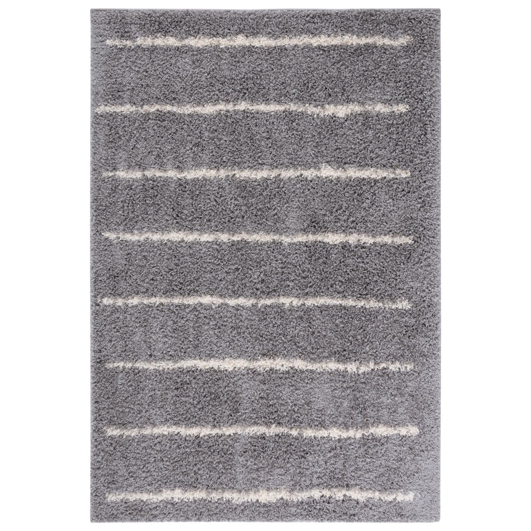 SAFAVIEH Venus Shag Collection VNS604J Grey/Ivory Rug Image 1