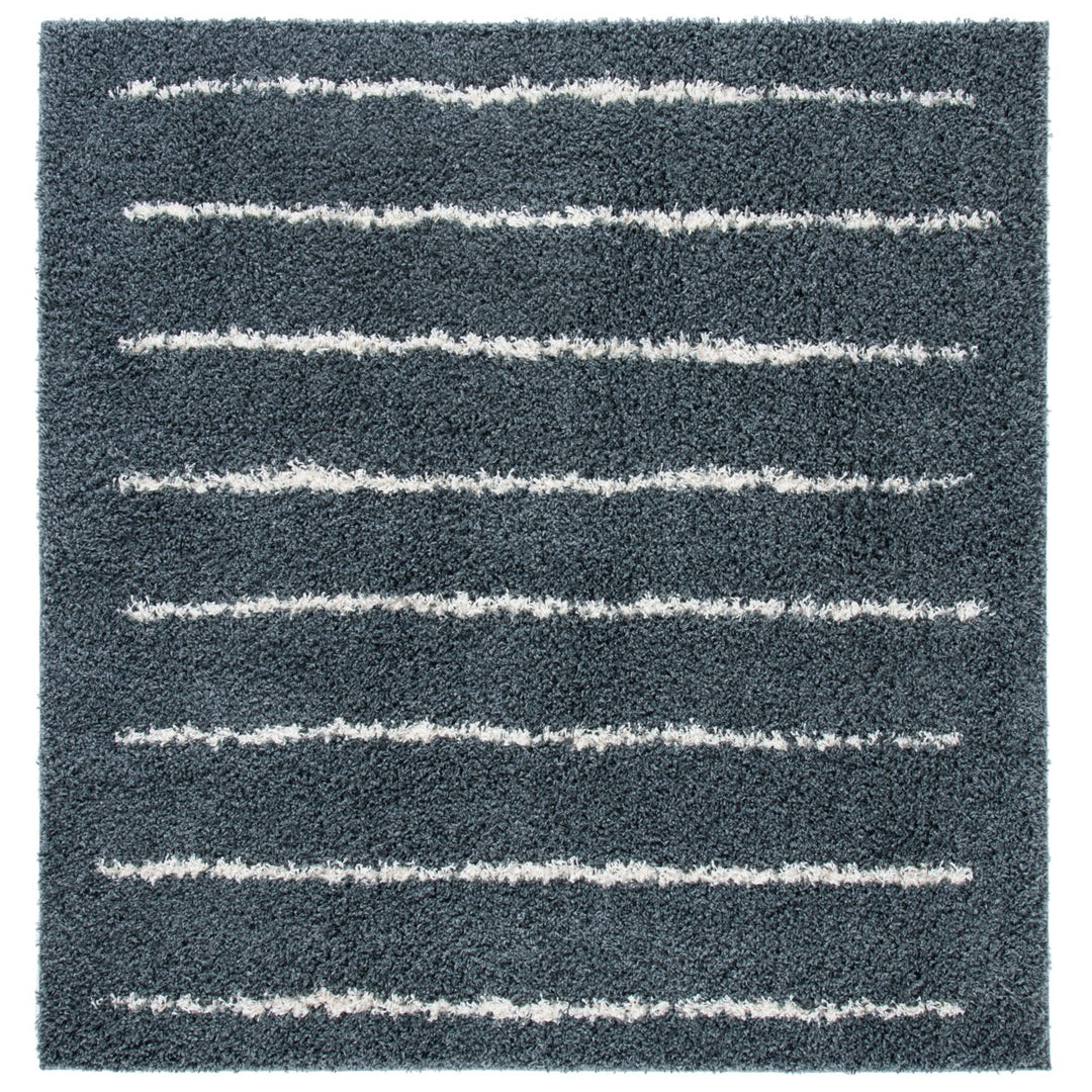 SAFAVIEH Venus Shag VNS604G Dark Grey / Ivory Rug Image 1