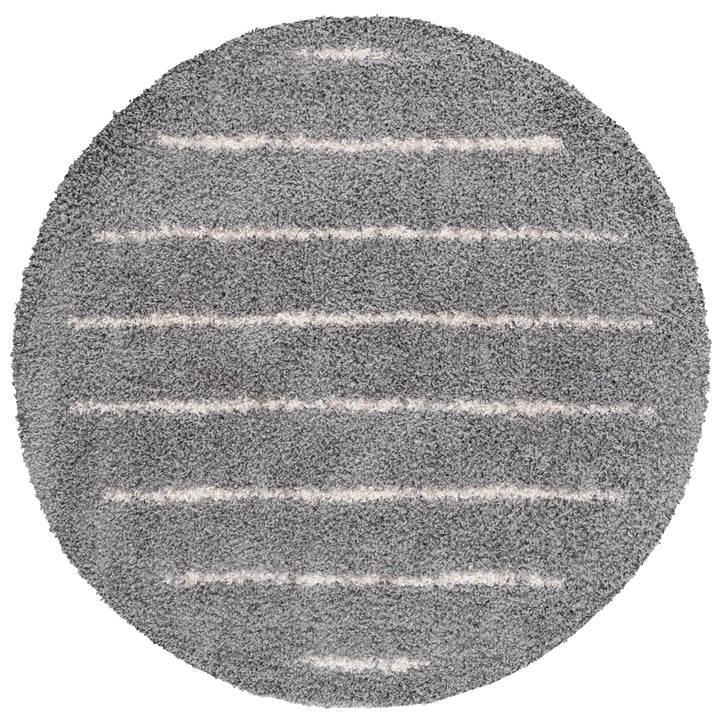 SAFAVIEH Venus Shag Collection VNS604J Grey/Ivory Rug Image 5