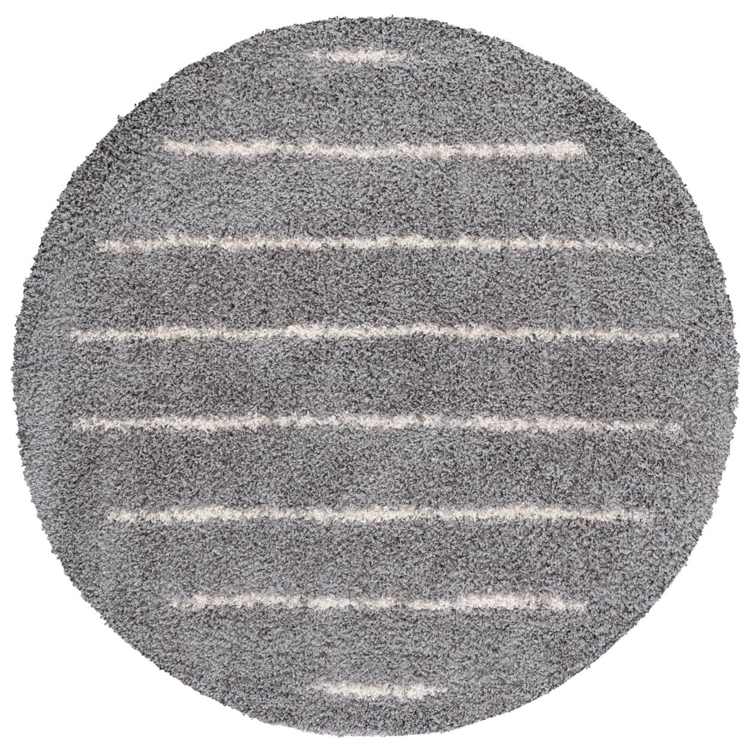 SAFAVIEH Venus Shag Collection VNS604J Grey/Ivory Rug Image 1