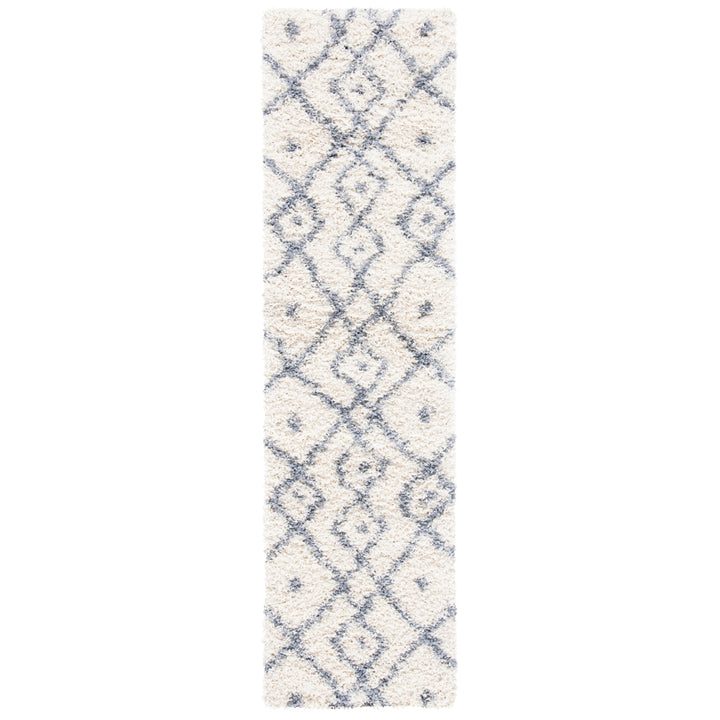 SAFAVIEH Venus Shag Collection VNS683A Ivory/Grey Rug Image 5