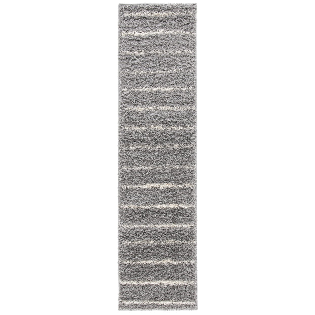 SAFAVIEH Venus Shag Collection VNS604J Grey/Ivory Rug Image 1