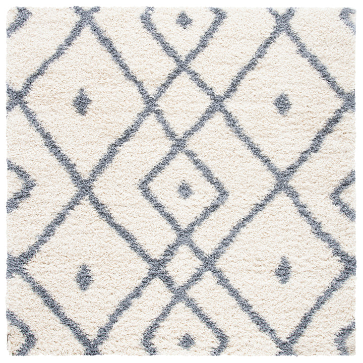 SAFAVIEH Venus Shag Collection VNS683A Ivory/Grey Rug Image 6