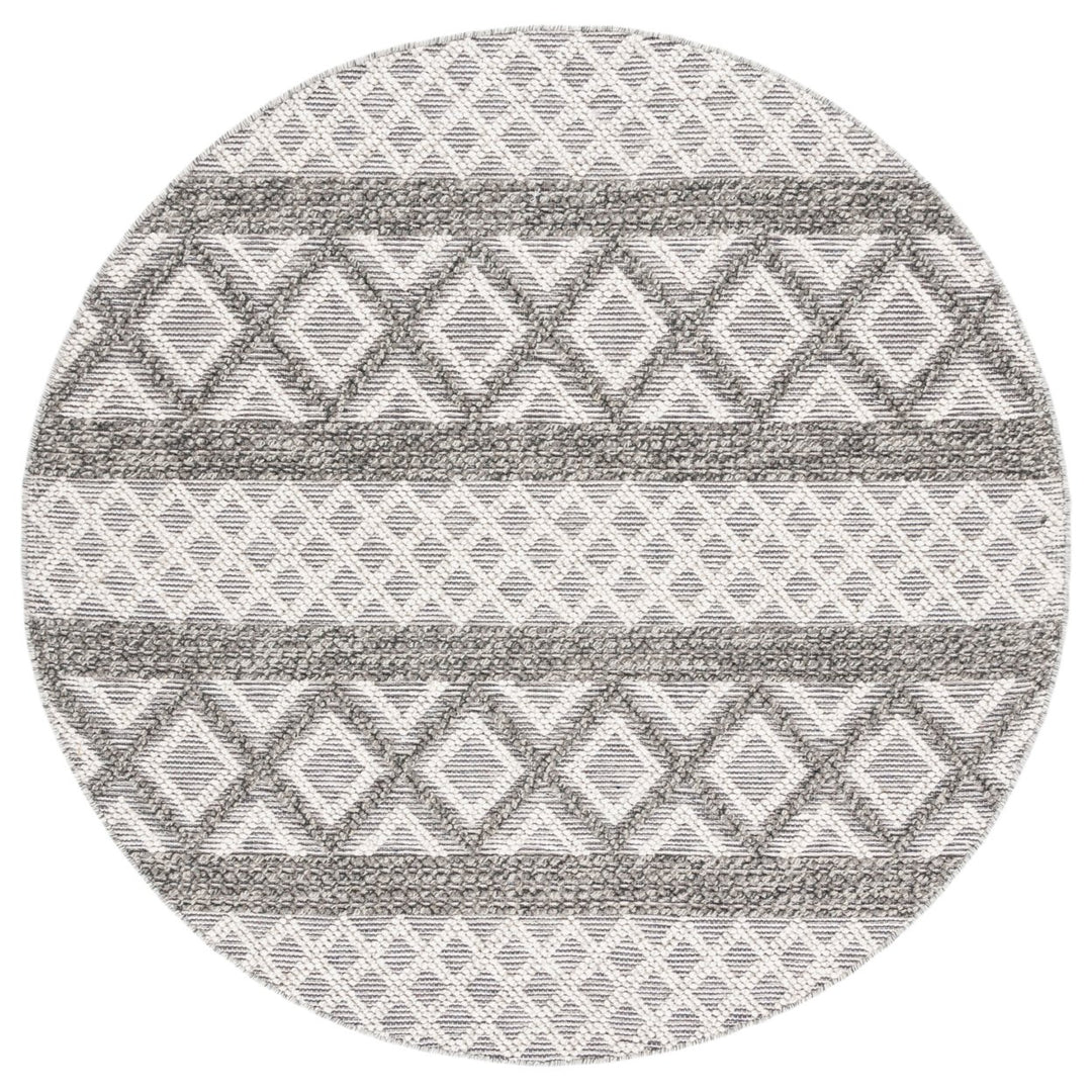 SAFAVIEH Vermont VRM211H Handwoven Ivory / Dark Grey Rug Image 1