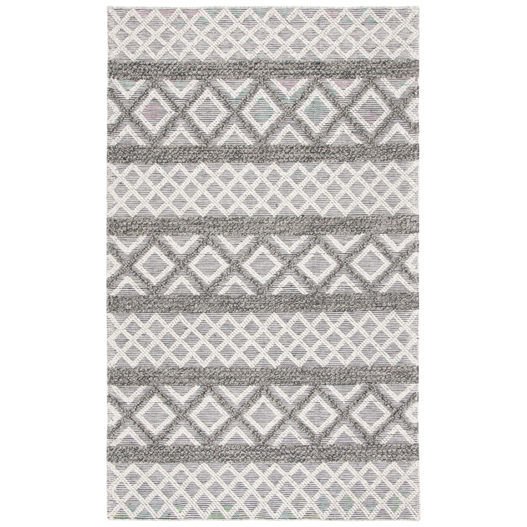 SAFAVIEH Vermont VRM211H Handwoven Ivory / Dark Grey Rug Image 10