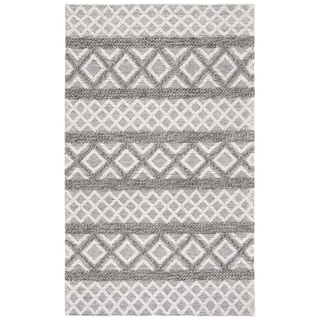 SAFAVIEH Vermont VRM211H Handwoven Ivory / Dark Grey Rug Image 1