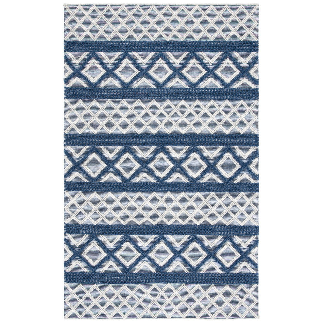 SAFAVIEH Vermont VRM211N Handwoven Ivory / Blue Rug Image 10