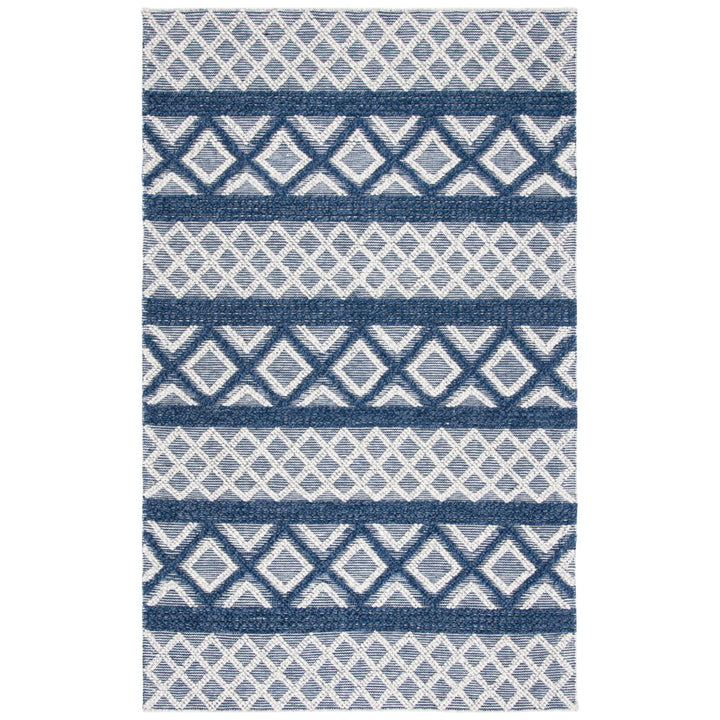 SAFAVIEH Vermont VRM211N Handwoven Ivory / Blue Rug Image 1