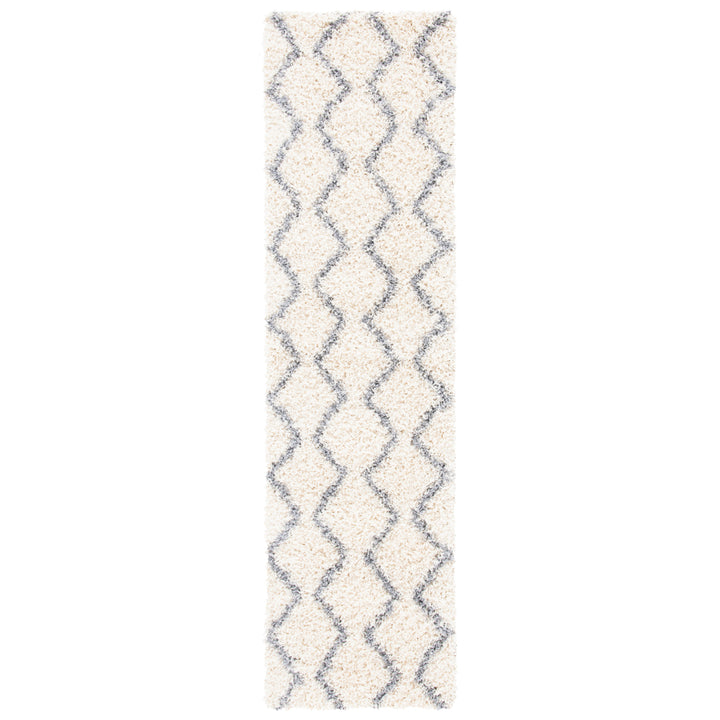 SAFAVIEH Venus Shag Collection VNS680A Ivory/Grey Rug Image 5