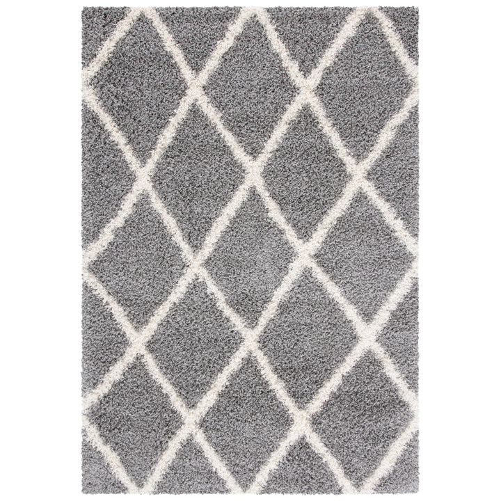 SAFAVIEH Venus Shag Collection VNS681J Grey/Ivory Rug Image 1