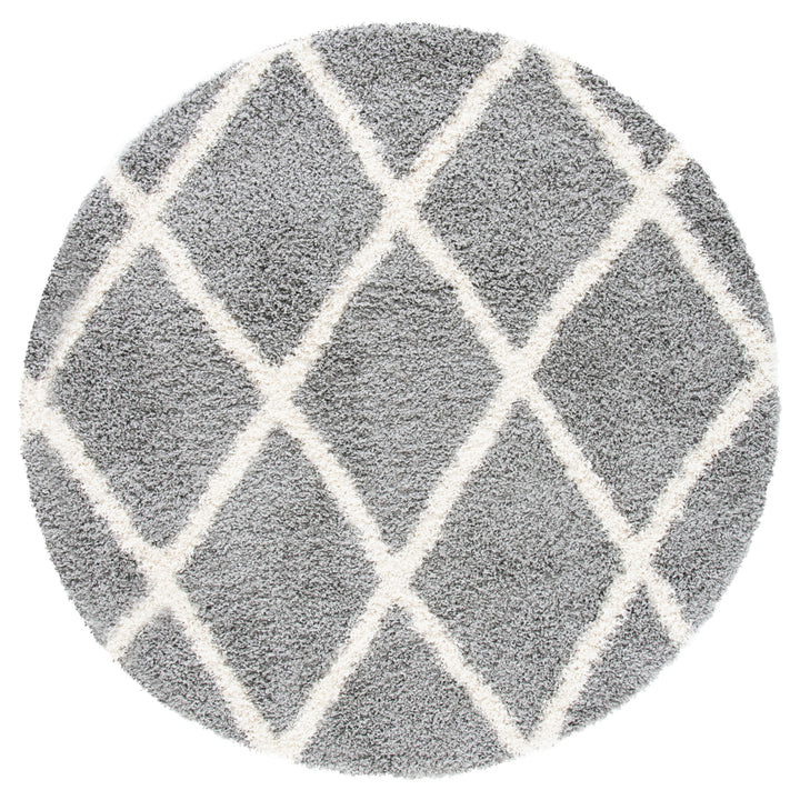 SAFAVIEH Venus Shag Collection VNS681J Grey/Ivory Rug Image 3