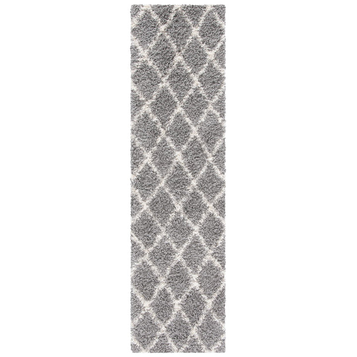 SAFAVIEH Venus Shag Collection VNS681J Grey/Ivory Rug Image 1